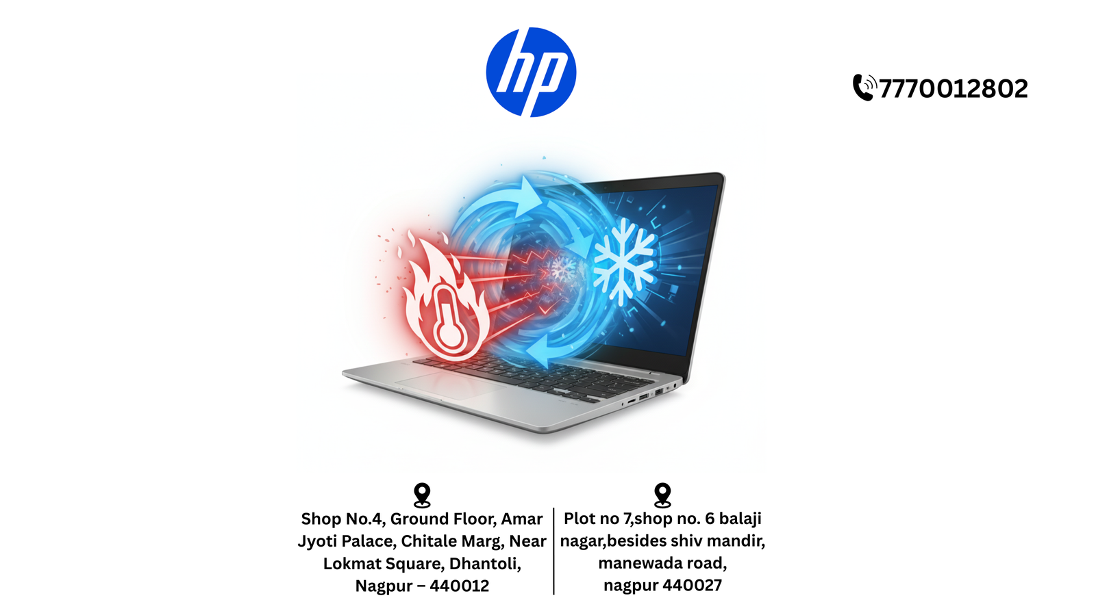 HP Laptop Overheating & Cooling Issue Services in Nagpur